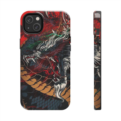 Coque de téléphone renforcée Dragon Rage — Housse protectrice iPhone style tatouage