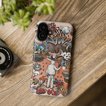 Coque de téléphone Graffiti Street Art — Coque résistante aux chocs style camouflage skateboard urbain