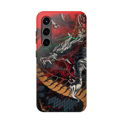 Coque de téléphone renforcée Dragon Rage — Housse protectrice iPhone style tatouage