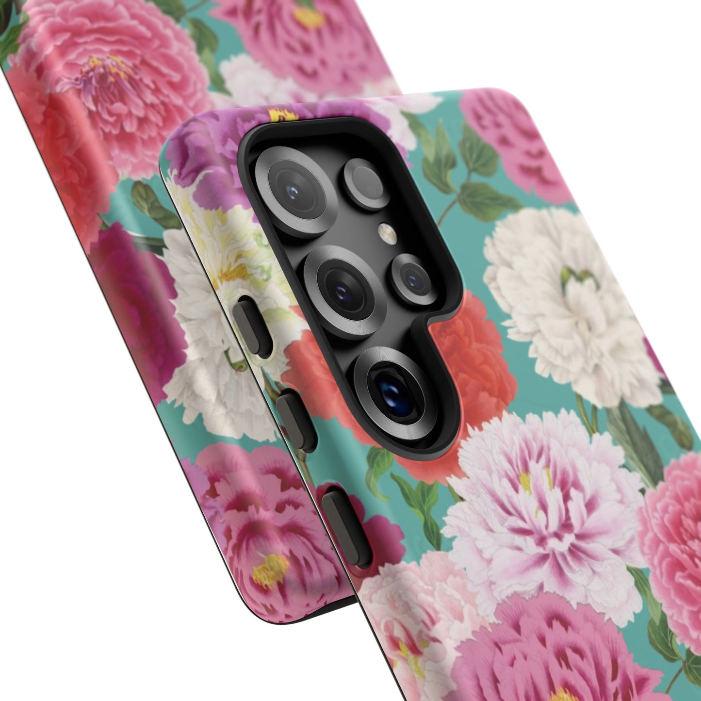 Coque de téléphone renforcée Floral Peony — Housse botanique protectrice pour iPhone