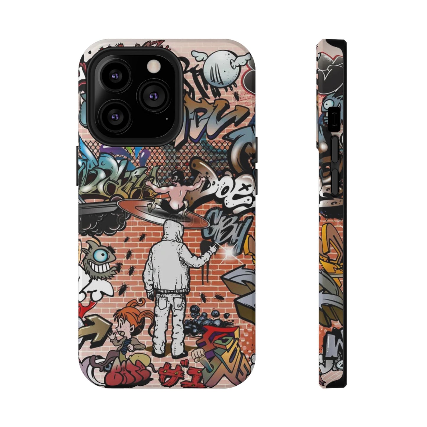 Coque de téléphone Graffiti Street Art — Coque résistante aux chocs style camouflage skateboard urbain