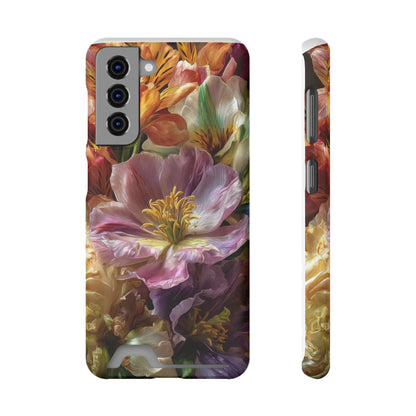 Coque de téléphone Floral Velvet Bloom avec porte-cartes