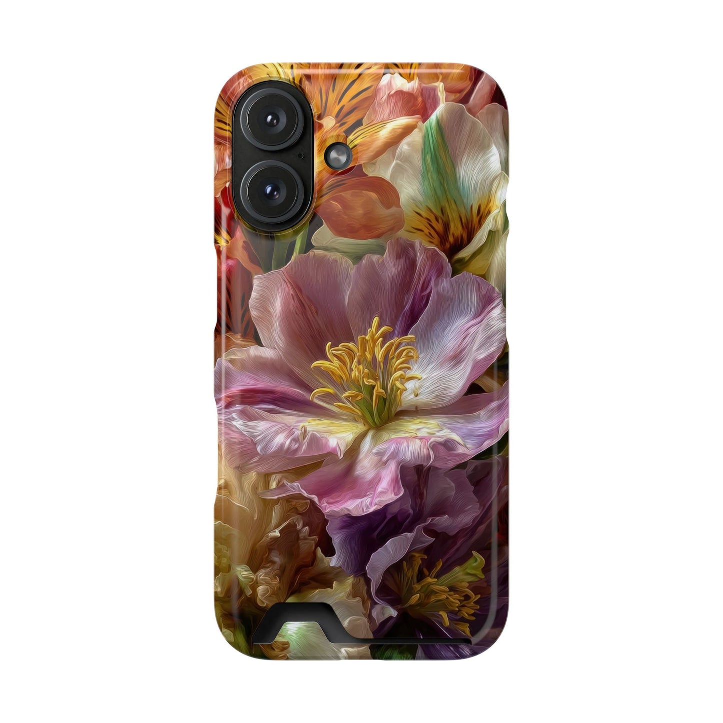 Coque de téléphone Floral Velvet Bloom avec porte-cartes