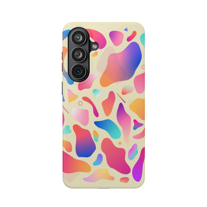Coque de téléphone antichoc MagSafe — Motif abstrait coloré