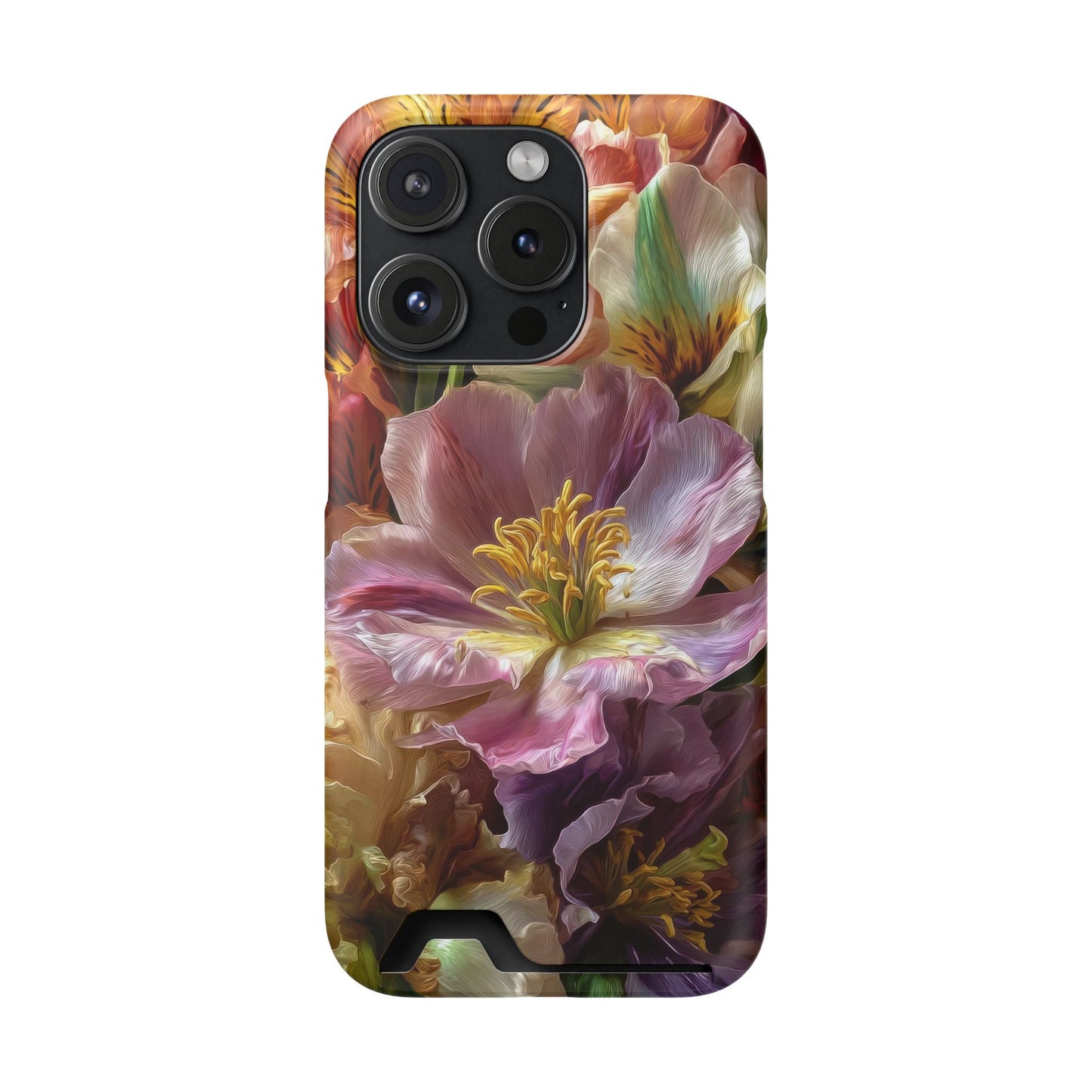 Coque de téléphone Floral Velvet Bloom avec porte-cartes