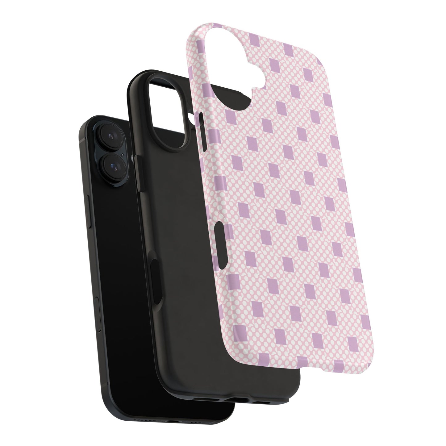 Coque de téléphone renforcée Pastel Lavender Check
