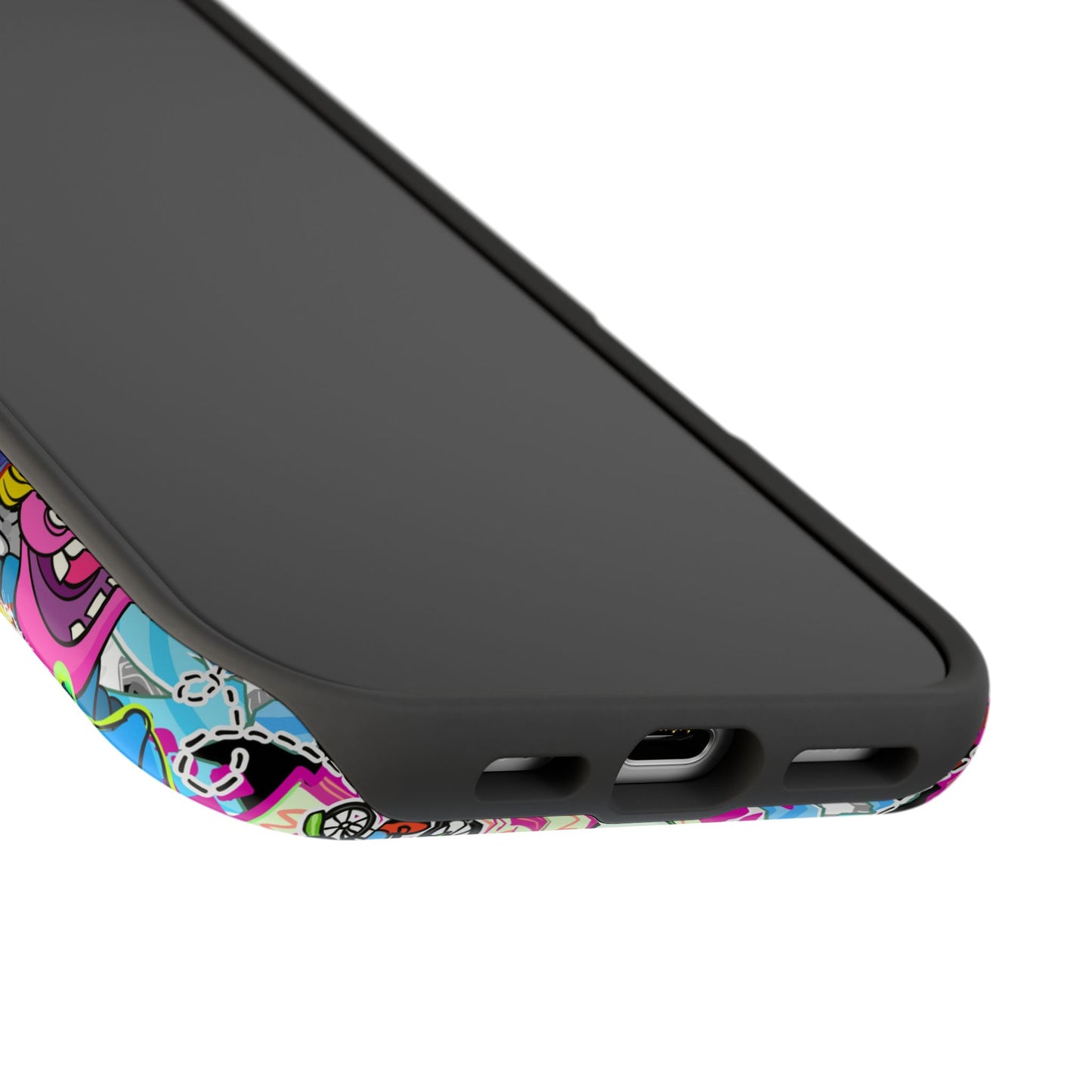 Coque de téléphone magnétique Graffiti Collage — Housse protectrice résistante aux chocs