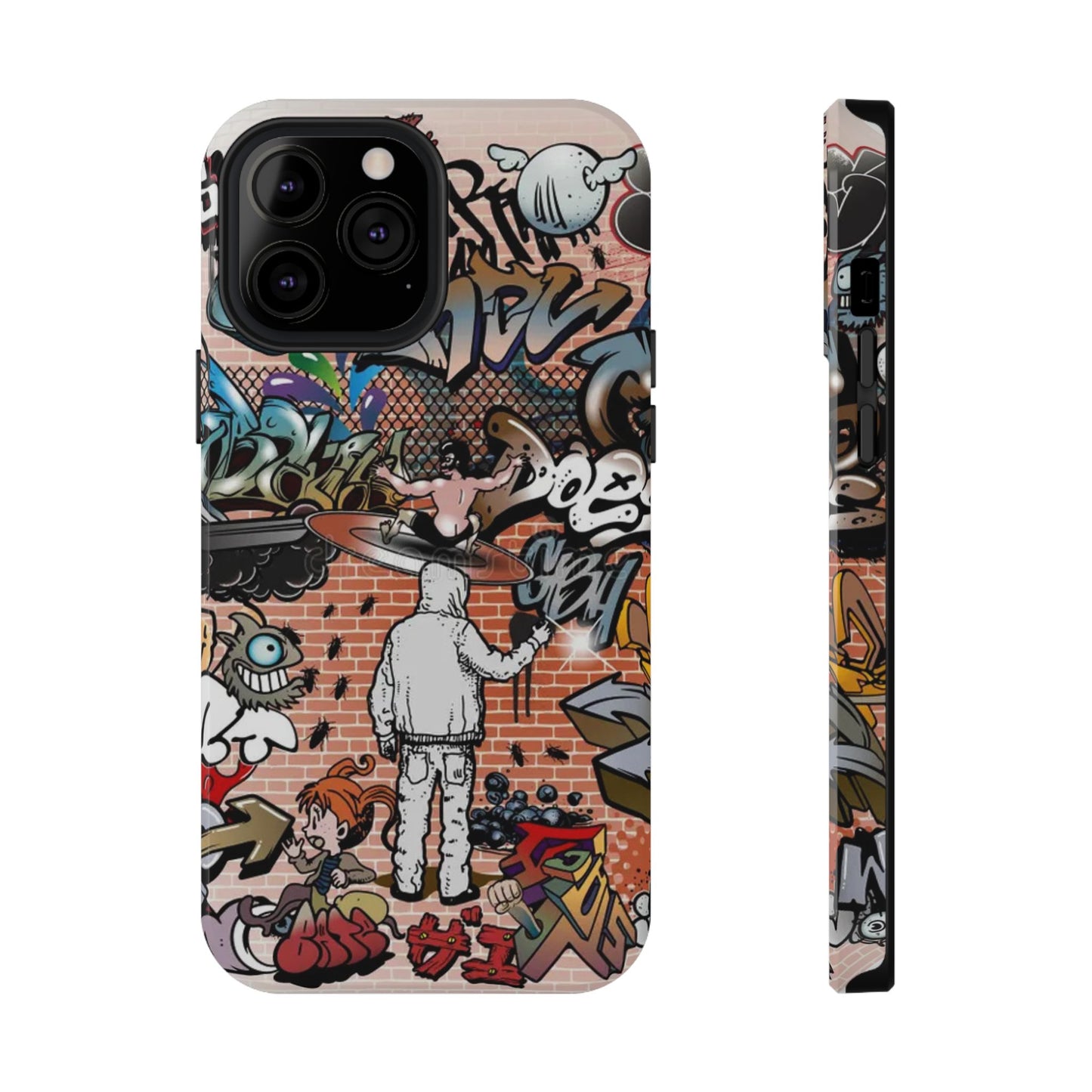 Coque de téléphone Graffiti Street Art — Coque résistante aux chocs style camouflage skateboard urbain
