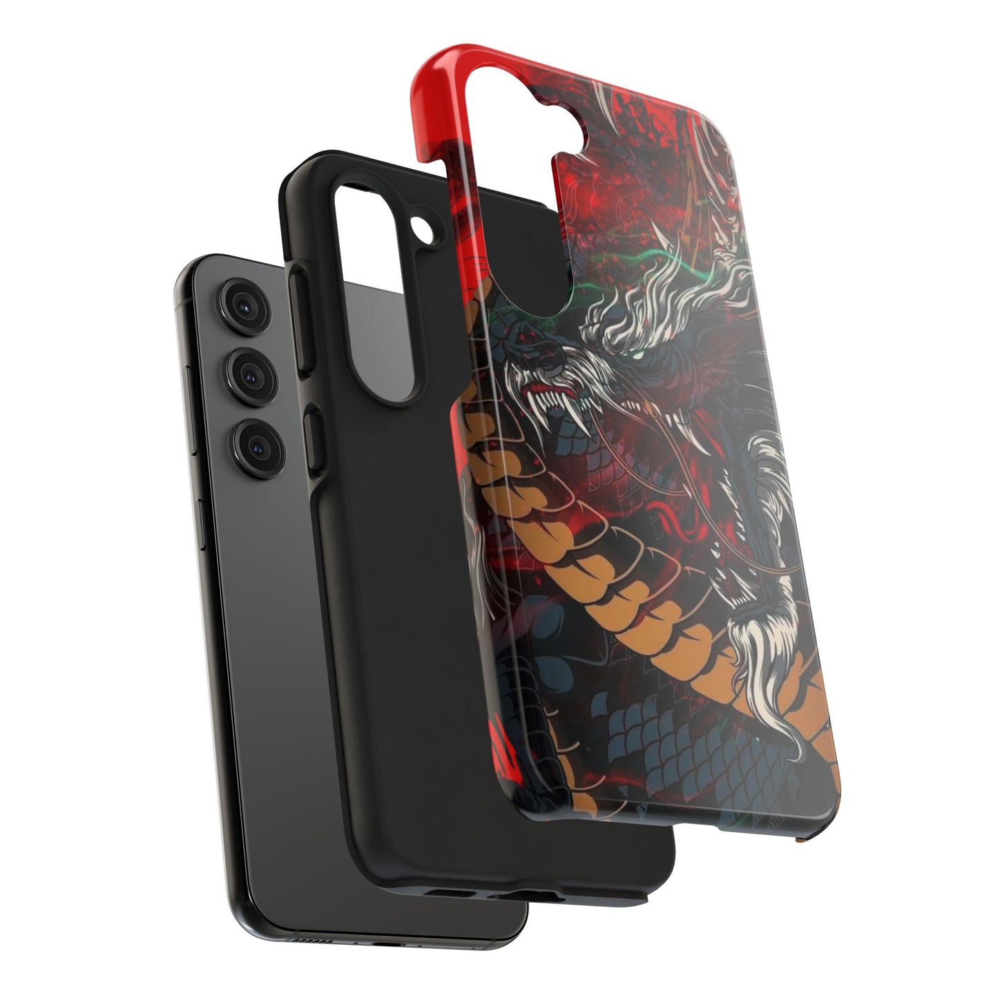 Coque de téléphone renforcée Dragon Rage — Housse protectrice iPhone style tatouage