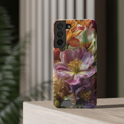 Coque de téléphone Floral Velvet Bloom avec porte-cartes