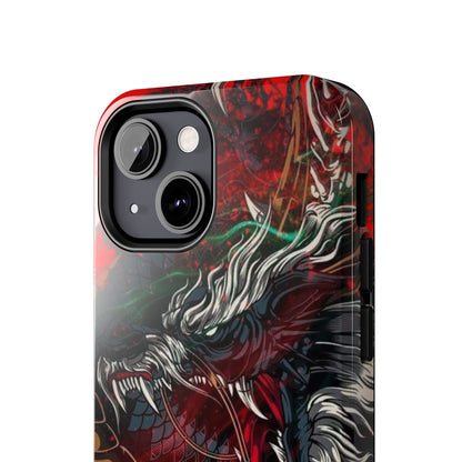 Coque de téléphone renforcée Dragon Rage — Housse protectrice iPhone style tatouage