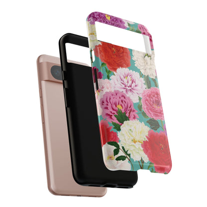 Coque de téléphone renforcée Floral Peony — Housse botanique protectrice pour iPhone