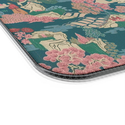 Tapis de souris gaming LED RGB avec recharge sans fil — Design camouflage floral