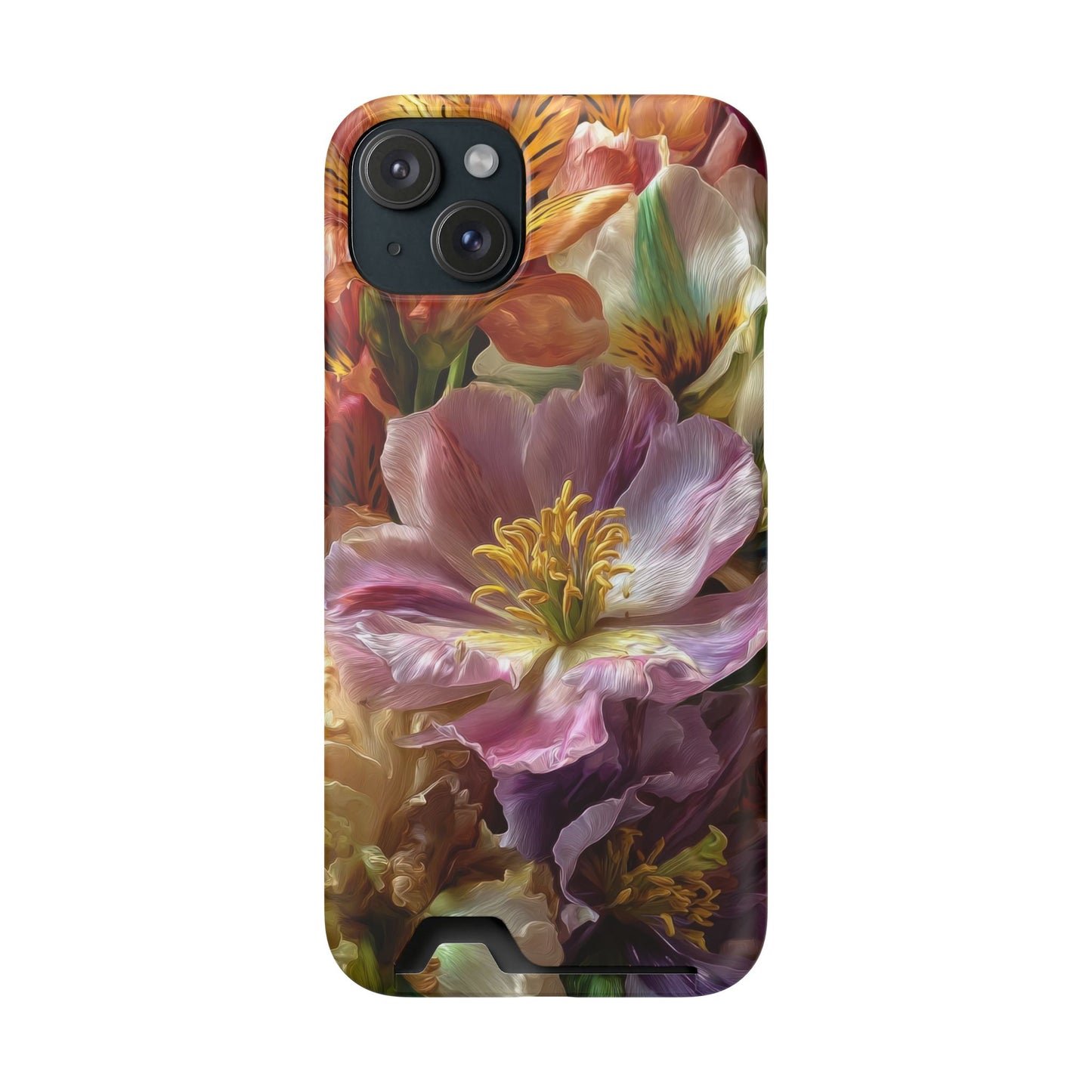Coque de téléphone Floral Velvet Bloom avec porte-cartes