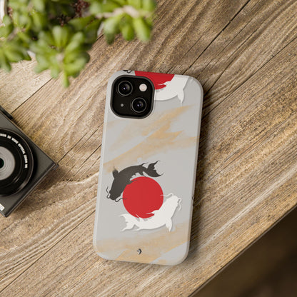 Coque de Téléphone Koi Circle Résistante aux Chocs