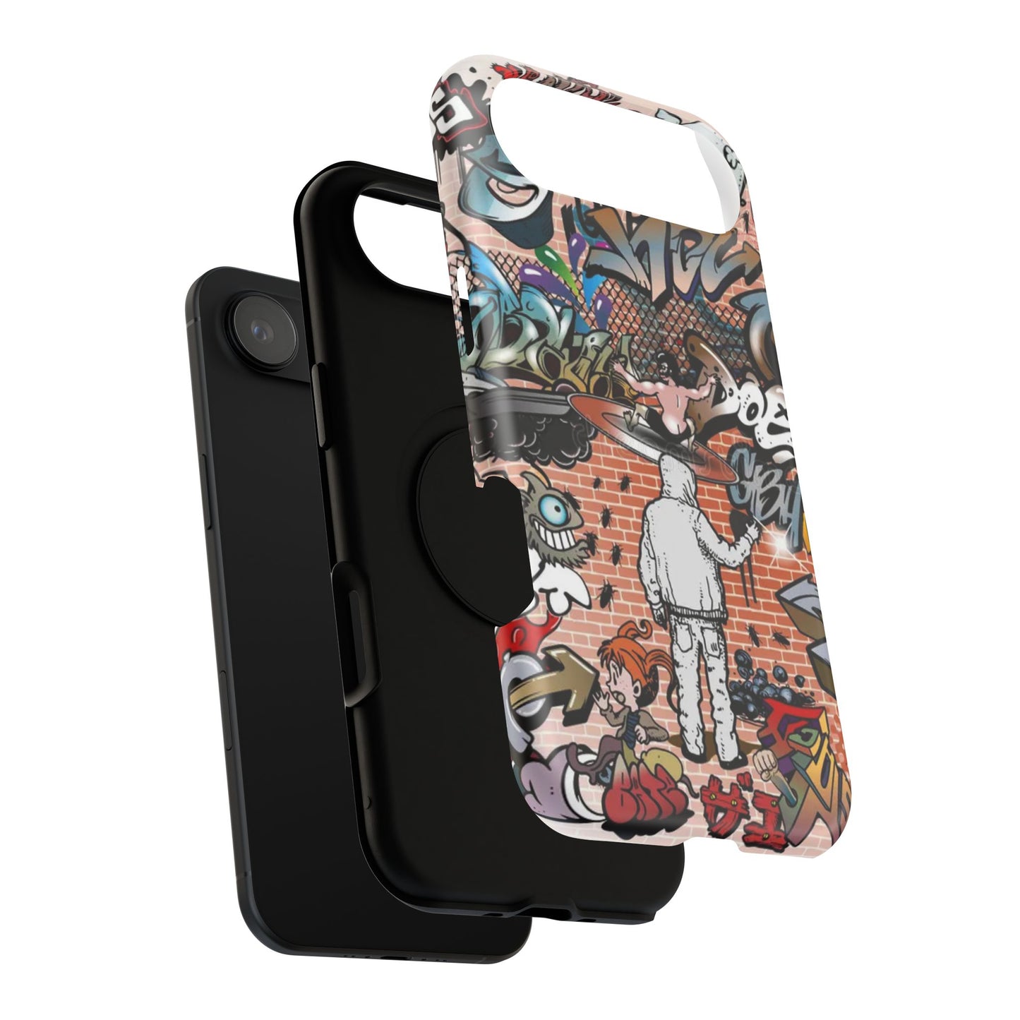 Coque de téléphone Graffiti Street Art — Coque résistante aux chocs style camouflage skateboard urbain