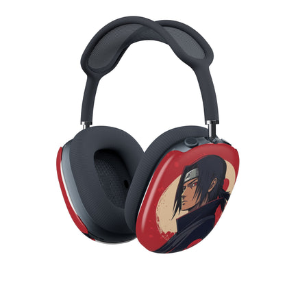AirPod Max Case — Anime Itachi Uchiha Red Moon Protective Shell