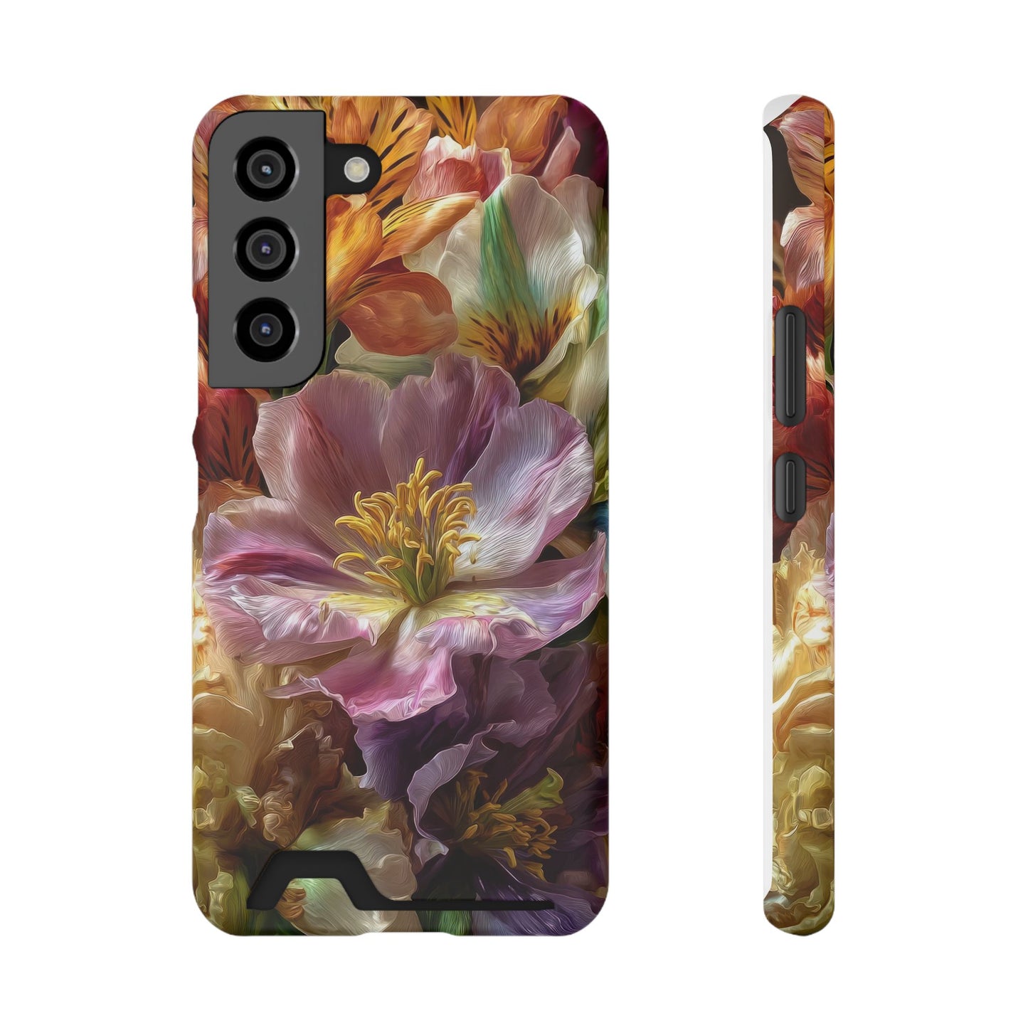 Coque de téléphone Floral Velvet Bloom avec porte-cartes