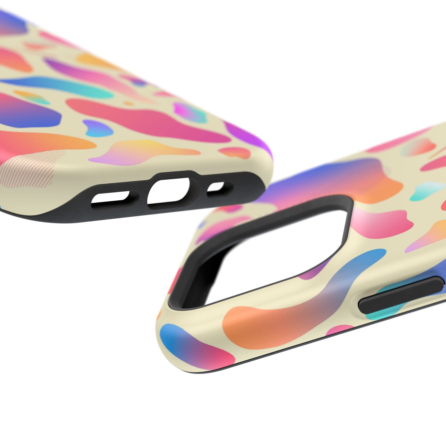 Coque de téléphone antichoc MagSafe — Motif abstrait coloré