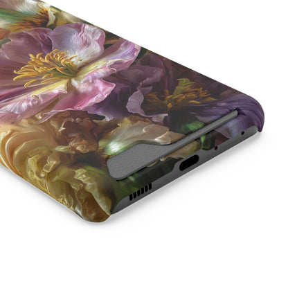 Coque de téléphone Floral Velvet Bloom avec porte-cartes