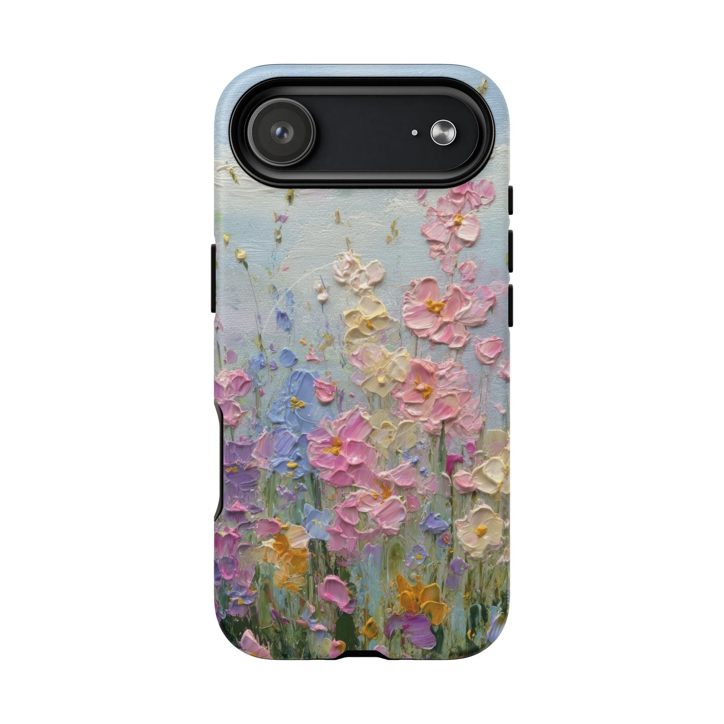 Coque de téléphone Floral Garden — Coque magnétique renforcée à fleurs texturées pastel