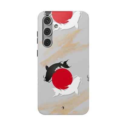 Coque de Téléphone Koi Circle Résistante aux Chocs