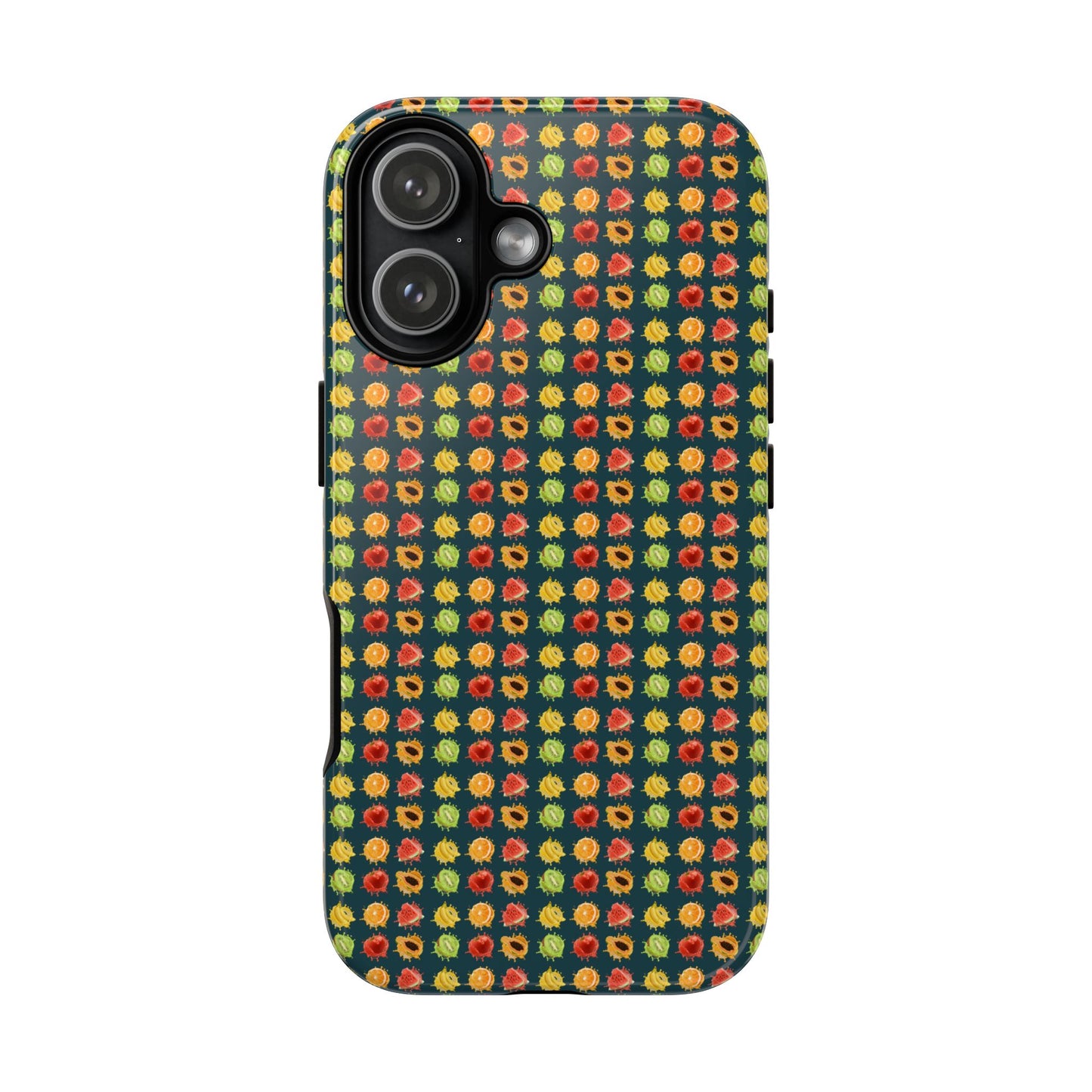 Floral Dot Tough Phone Case — Retro Pattern Protective Phone Cover