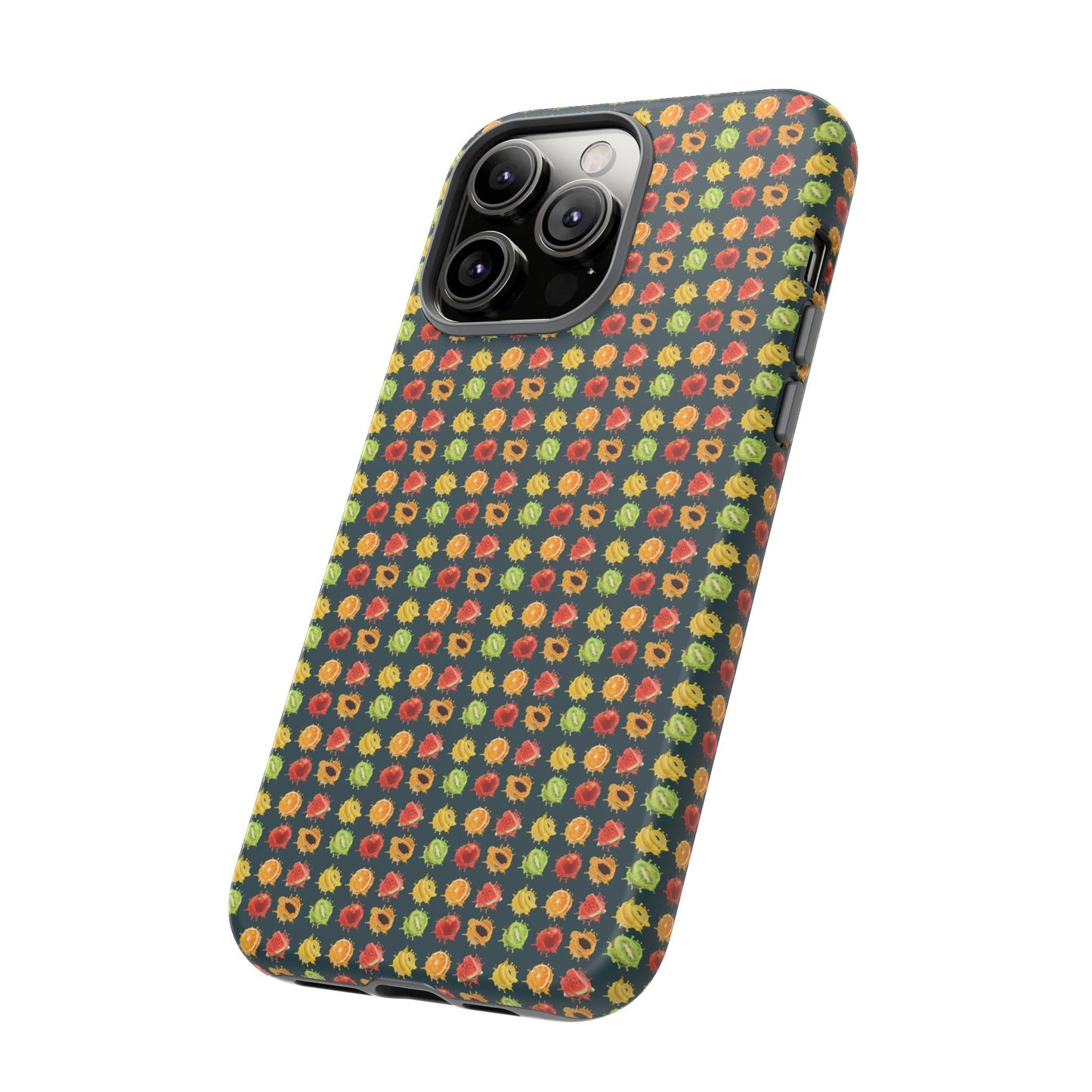 Floral Dot Tough Phone Case — Retro Pattern Protective Phone Cover