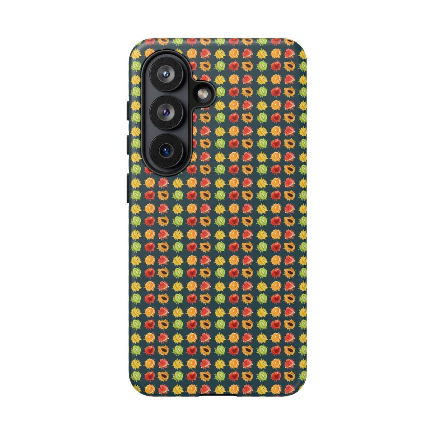 Floral Dot Tough Phone Case — Retro Pattern Protective Phone Cover