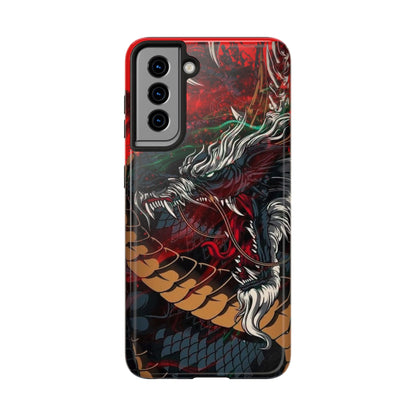 Coque de téléphone renforcée Dragon Rage — Housse protectrice iPhone style tatouage