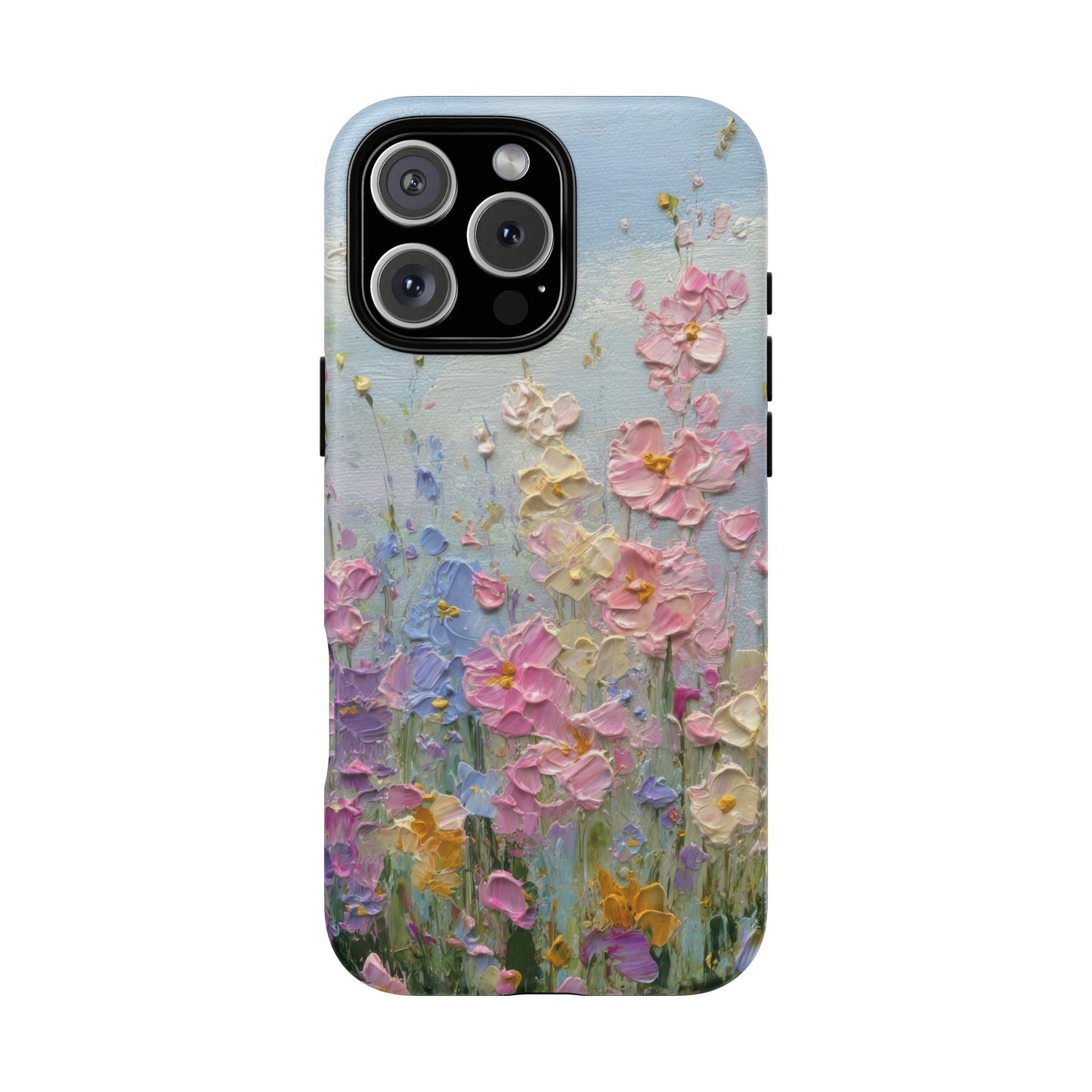 Coque de téléphone Floral Garden — Coque magnétique renforcée à fleurs texturées pastel