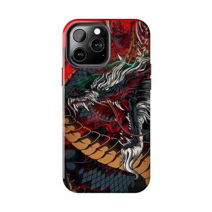 Coque de téléphone renforcée Dragon Rage — Housse protectrice iPhone style tatouage