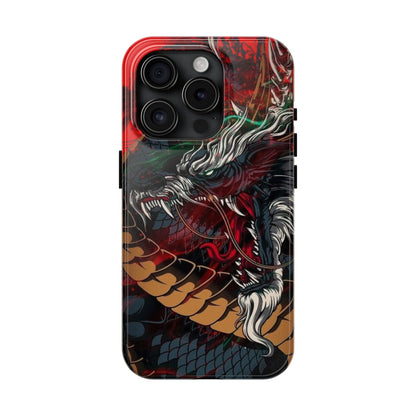 Coque de téléphone renforcée Dragon Rage — Housse protectrice iPhone style tatouage