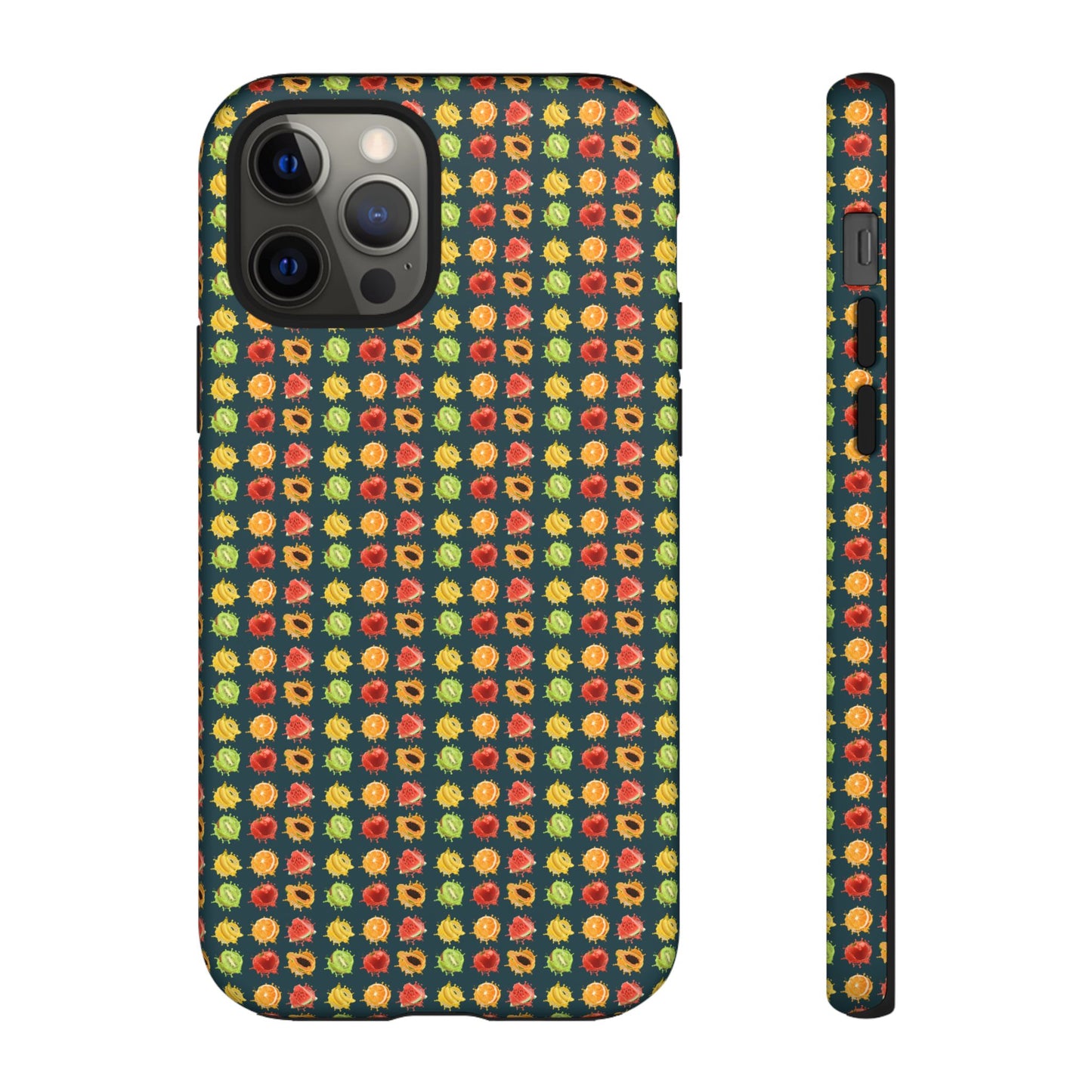 Floral Dot Tough Phone Case — Retro Pattern Protective Phone Cover