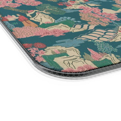 Tapis de souris gaming LED RGB avec recharge sans fil — Design camouflage floral