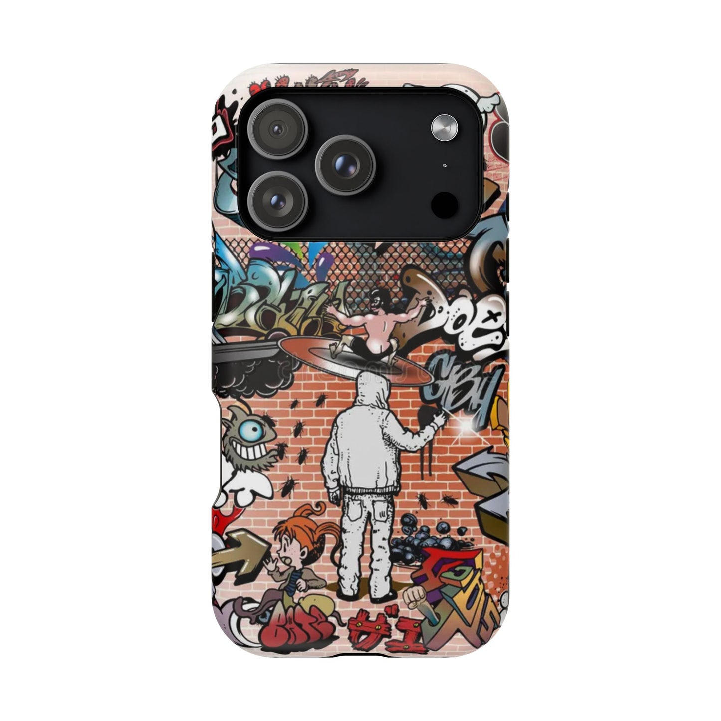 Coque de téléphone Graffiti Street Art — Coque résistante aux chocs style camouflage skateboard urbain
