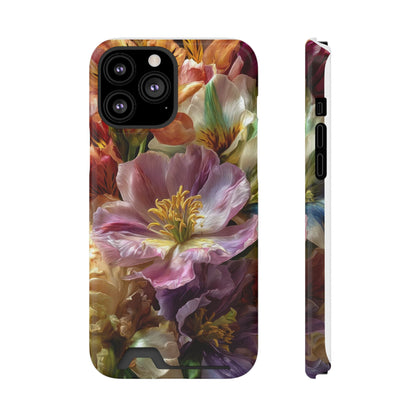 Coque de téléphone Floral Velvet Bloom avec porte-cartes