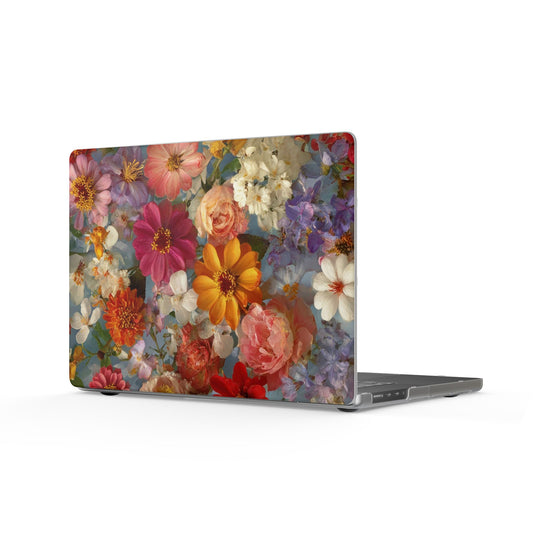 Coque Mate MacBook Collage Floral — Housse d’Ordinateur Portable Jardin Vintage