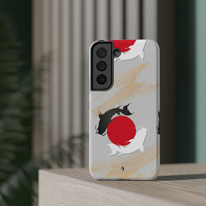 Coque de Téléphone Koi Circle Résistante aux Chocs