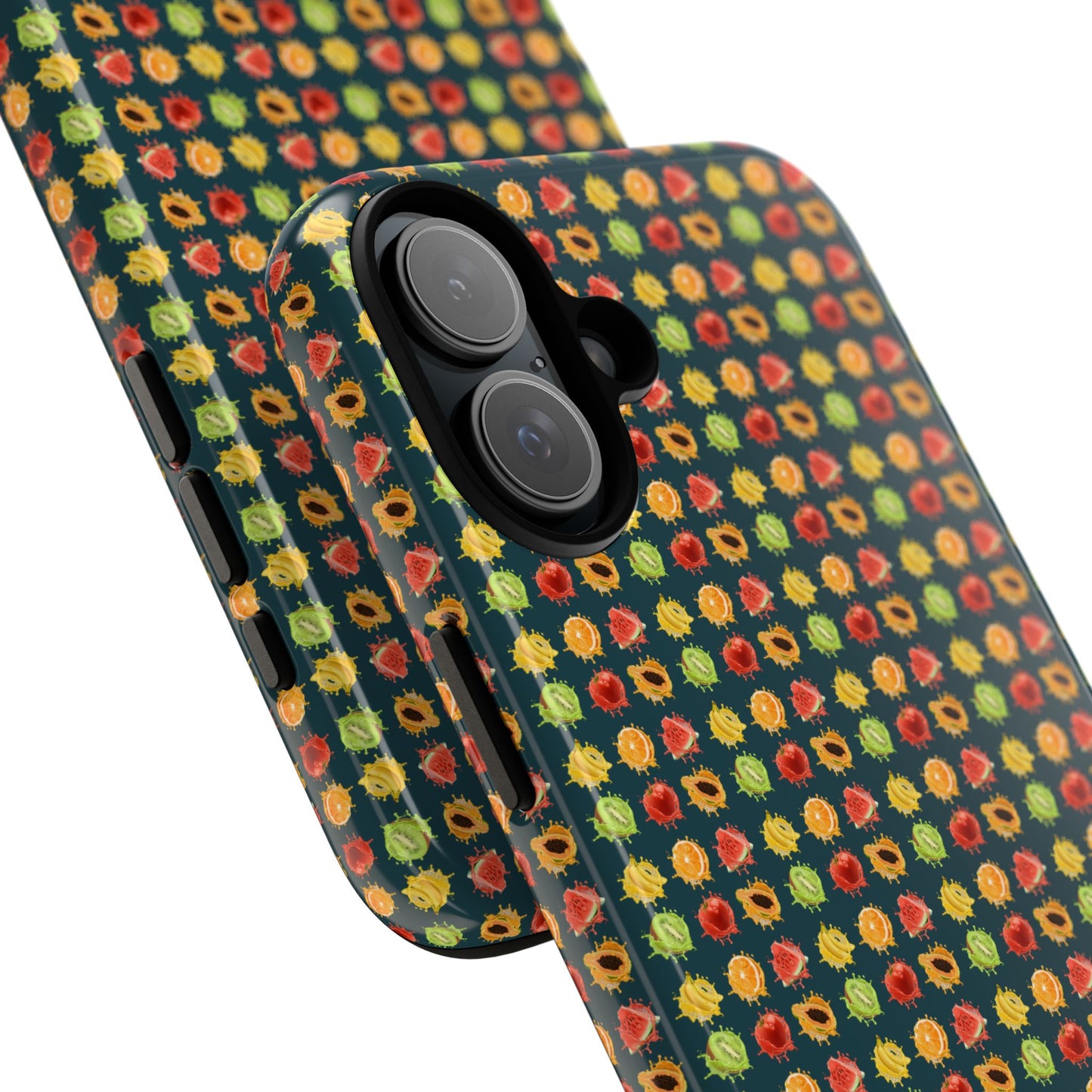 Floral Dot Tough Phone Case — Retro Pattern Protective Phone Cover
