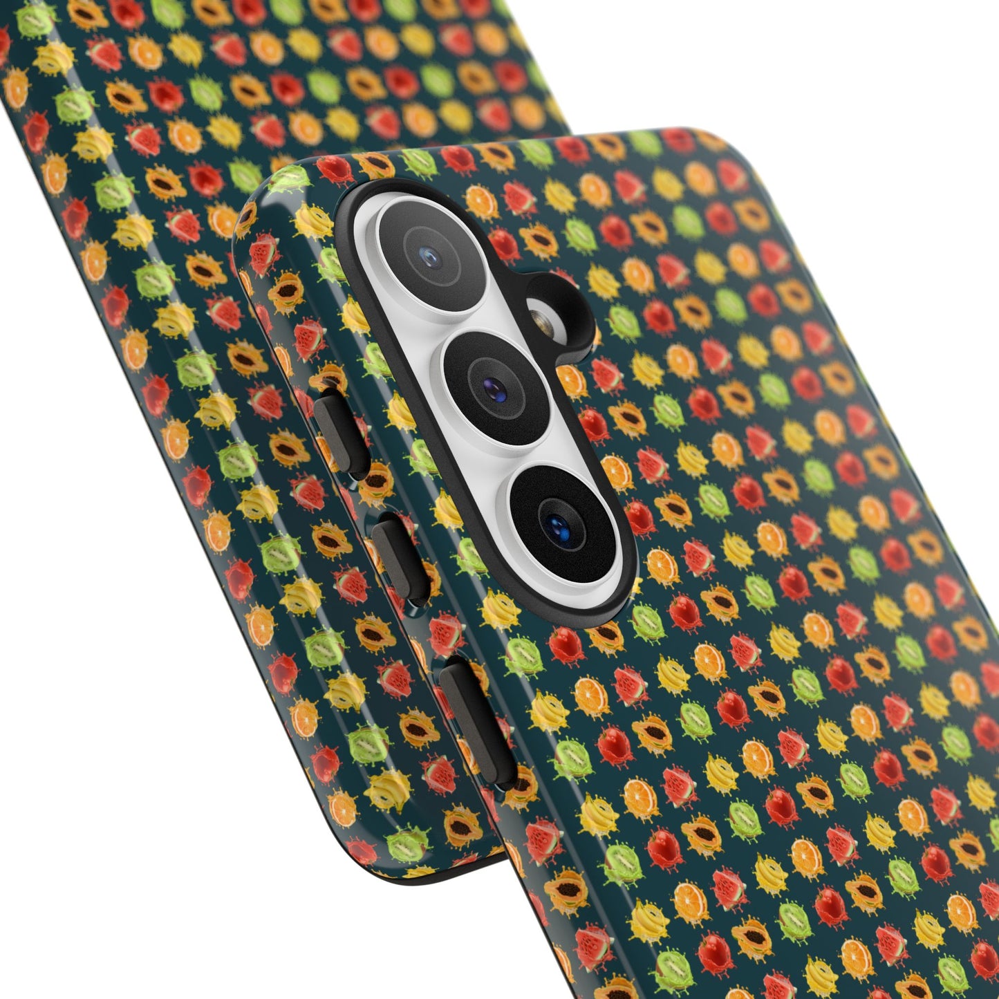 Floral Dot Tough Phone Case — Retro Pattern Protective Phone Cover