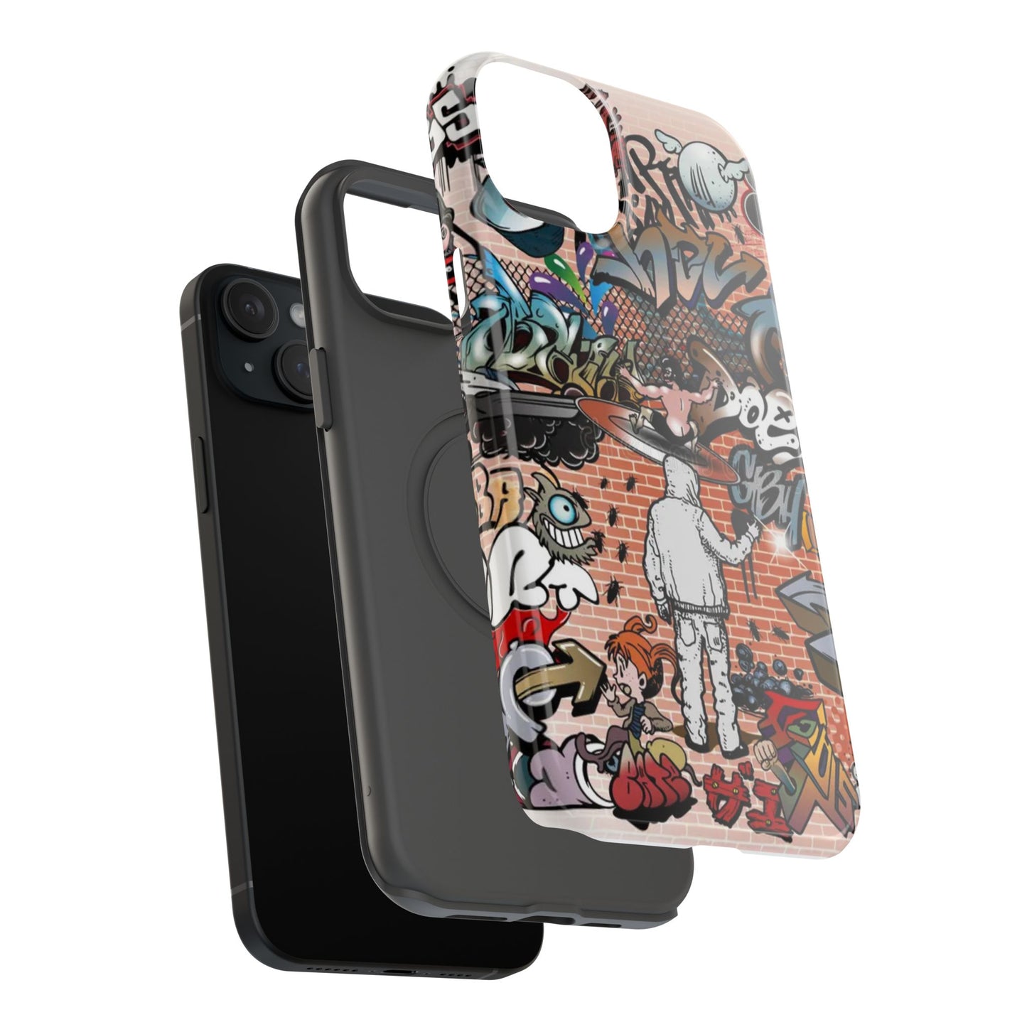 Coque de téléphone Graffiti Street Art — Coque résistante aux chocs style camouflage skateboard urbain