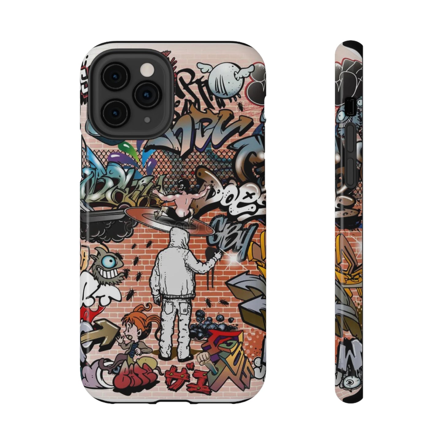 Coque de téléphone Graffiti Street Art — Coque résistante aux chocs style camouflage skateboard urbain