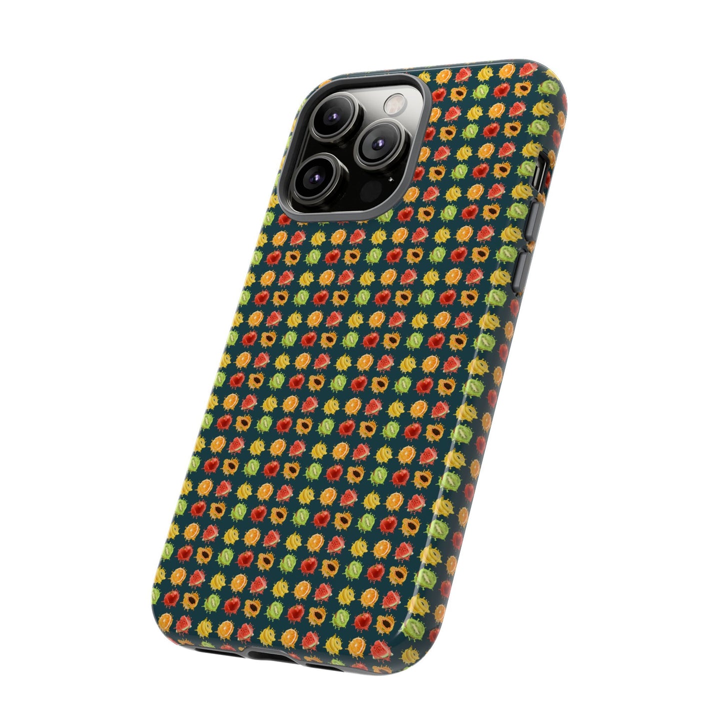 Floral Dot Tough Phone Case — Retro Pattern Protective Phone Cover
