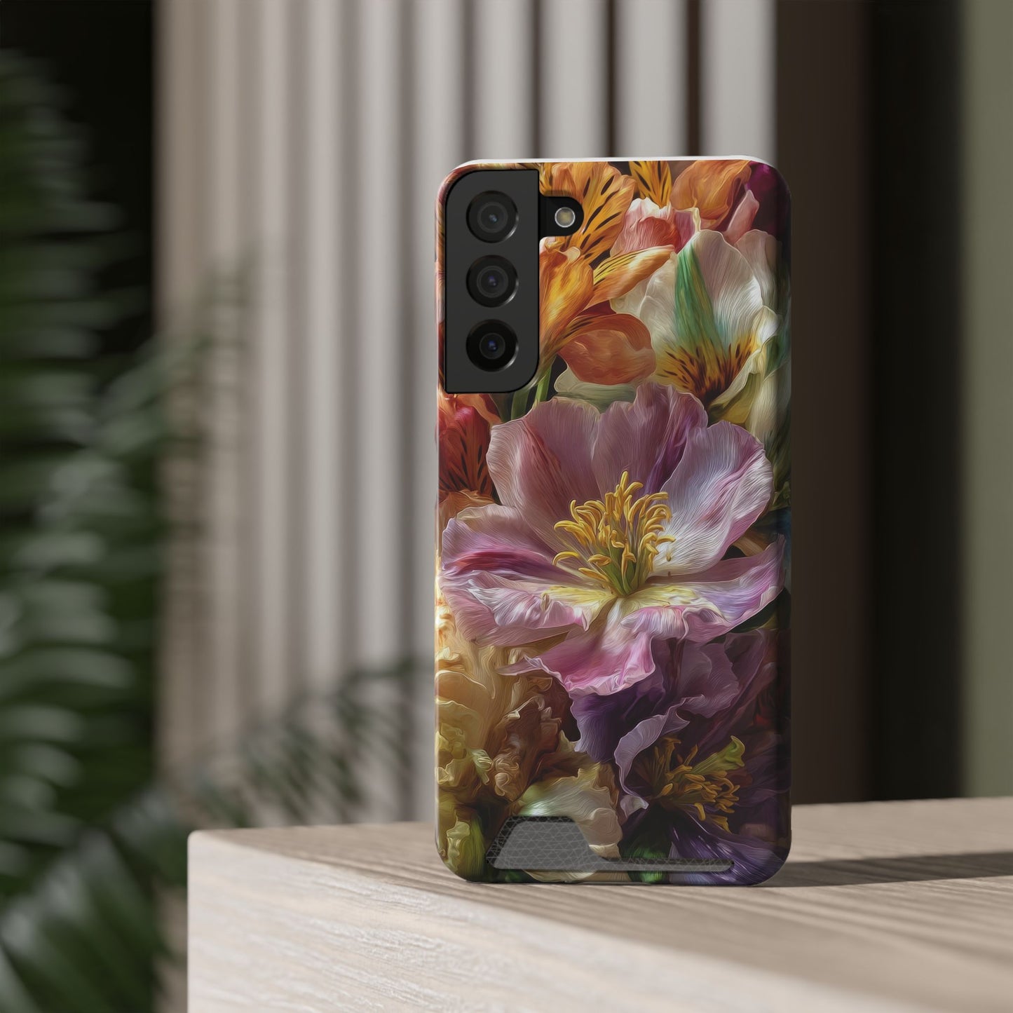 Coque de téléphone Floral Velvet Bloom avec porte-cartes