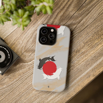 Coque de Téléphone Koi Circle Résistante aux Chocs