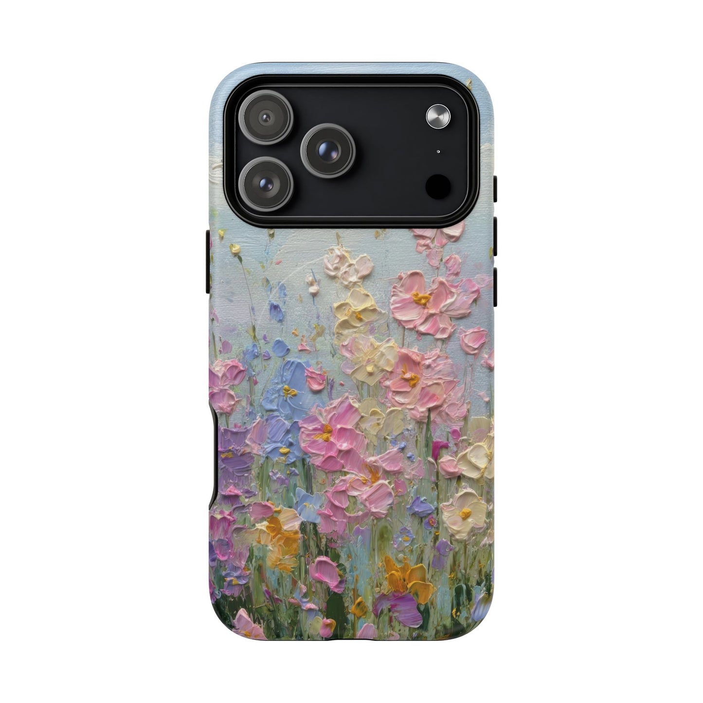 Coque de téléphone Floral Garden — Coque magnétique renforcée à fleurs texturées pastel