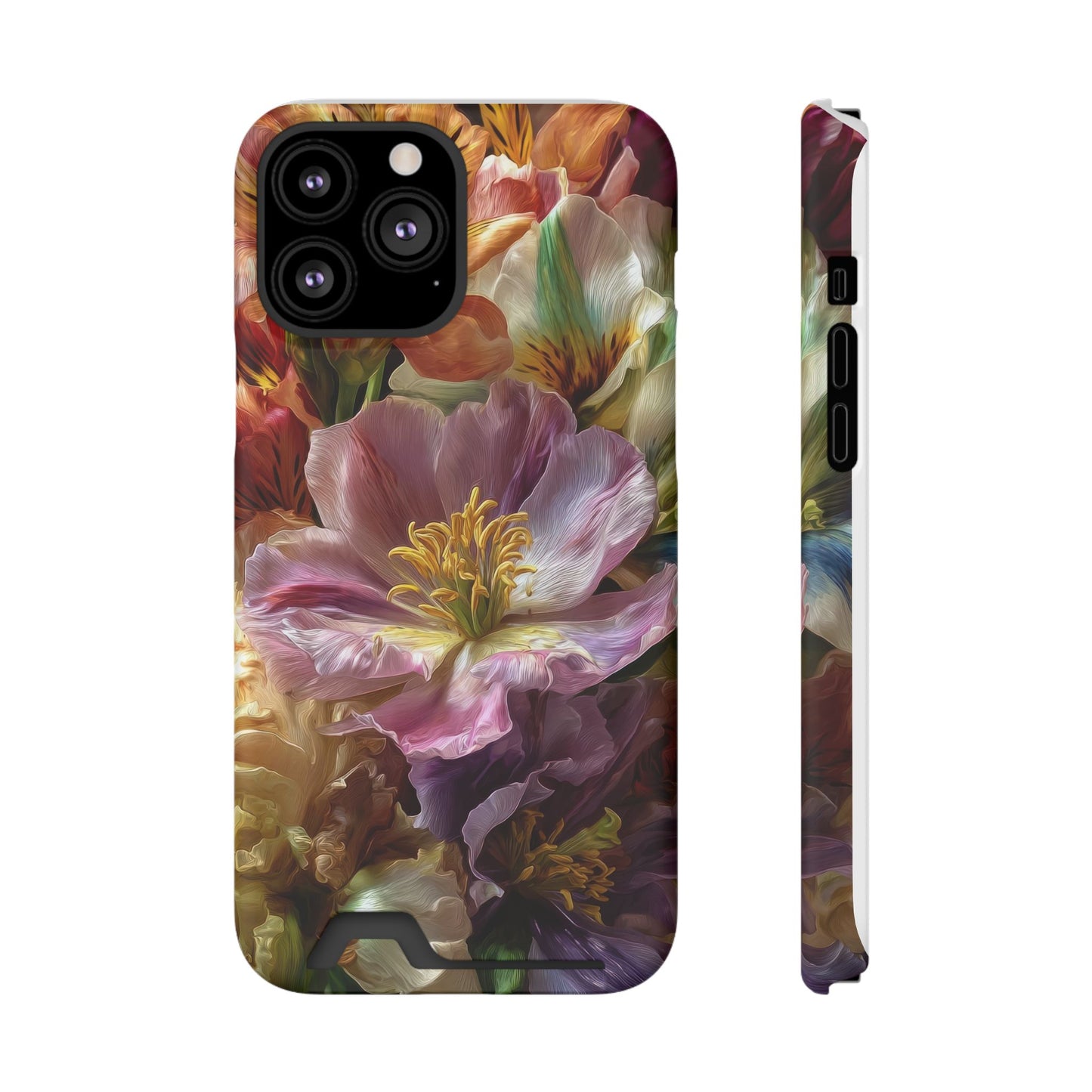 Coque de téléphone Floral Velvet Bloom avec porte-cartes