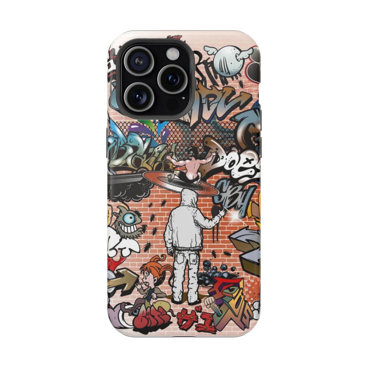 Coque de téléphone Graffiti Street Art — Coque résistante aux chocs style camouflage skateboard urbain