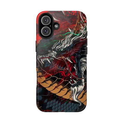 Coque de téléphone renforcée Dragon Rage — Housse protectrice iPhone style tatouage